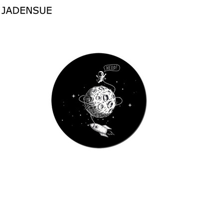 Kawaii podloge za stol Gaming Round Cute Mouse Pad Airman Starry Sky Laptop Mouse Mats Vodootporna računalna tipkovnica Anti-Slip Deskpad