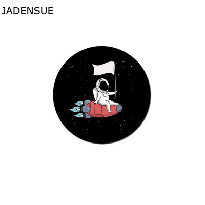 Kawaii podloge za stol Gaming Round Cute Mouse Pad Airman Starry Sky Laptop Mouse Mats Vodootporna računalna tipkovnica Anti-Slip Deskpad