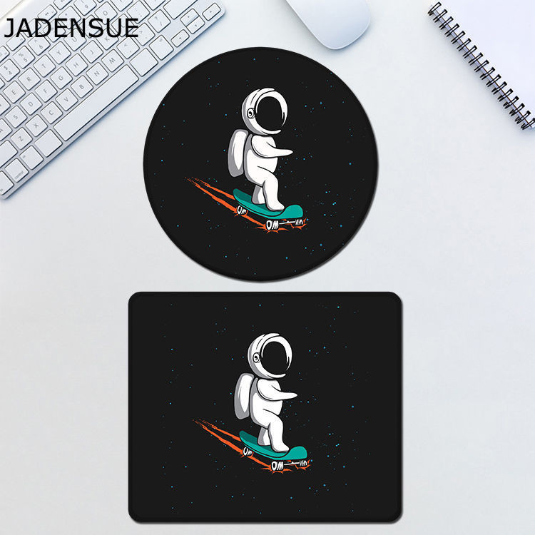 Kawaii podloge za stol Gaming Round Cute Mouse Pad Airman Starry Sky Laptop Mouse Mats Vodootporna računalna tipkovnica Anti-Slip Deskpad