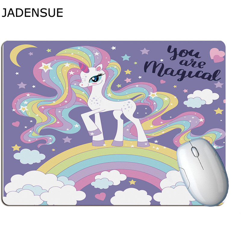 Kawaii stolne podloge Gumena podloga za miša Slatka podloga za miš za prijenosno računalo za miševe Djevojke Crtani jednorog Gaming Kreativna uredska podloga za računalni stol