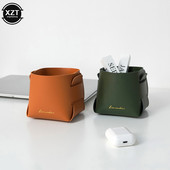 Αρχική Σπίτι Creative Desktop Δερμάτινο Αποθηκευτικό Καλάθι Θήκη στυλό Διάφορα βασικά ακουστικά Κουτί αποθήκευσης Εργαλεία μακιγιάζ Καλάθι οργάνωσης