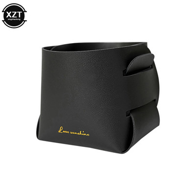 Αρχική Σπίτι Creative Desktop Δερμάτινο Αποθηκευτικό Καλάθι Θήκη στυλό Διάφορα βασικά ακουστικά Κουτί αποθήκευσης Εργαλεία μακιγιάζ Καλάθι οργάνωσης