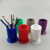 Kreativni silikonski držač za olovke s vakuumskom čašicom Stalak za olovke Lončić za olovke Posuda za četke za šminku Stolni organizator Skladištenje pribora