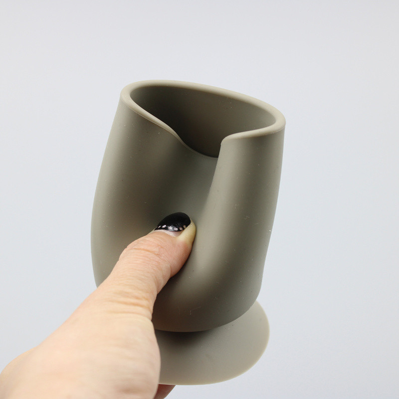 Kreativni silikonski držač za olovke s vakuumskom čašicom Stalak za olovke Lončić za olovke Posuda za četke za šminku Stolni organizator Skladištenje pribora