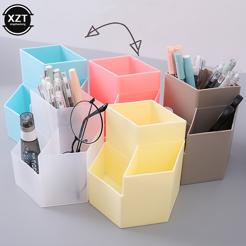 3 rešetke Držač olovke velikog kapaciteta Stolna olovka Kutija za pohranu šminke Držač u obliku dijamanta Školski uredski papir