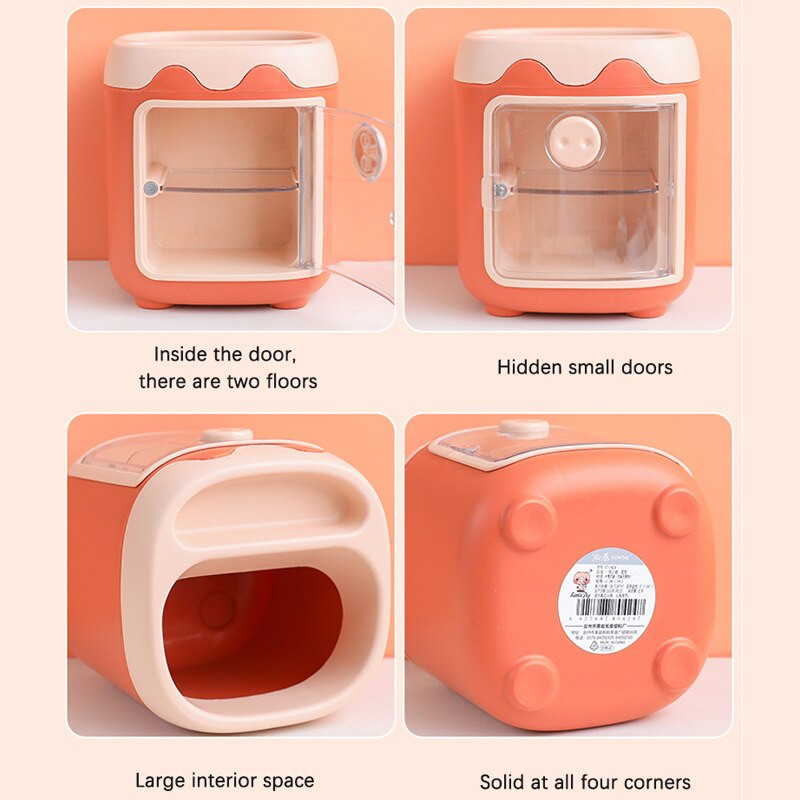 Notsu sahtli pliiatsihoidja multikas Multi-ruudustikuga armas loominguline tüdruksüda Üliõpilane Multifunktsionaalne hoiuruum kontoritarbed