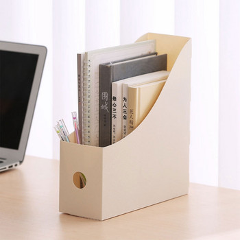Проста кутия за съхранение на файлове за офис документи Сгъваем настолен органайзер Многофункционална книга Молив Кутия за съхранение на разни предмети Консумативи