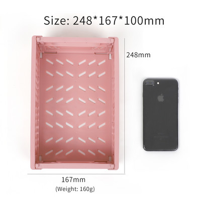 JIANWU suure mahutavusega kokkupandav plastikust hoiukorv lauaarvuti korraldaja ajakirja lindi mitmesugused hoiukastid kirjatarvete kooli jaoks