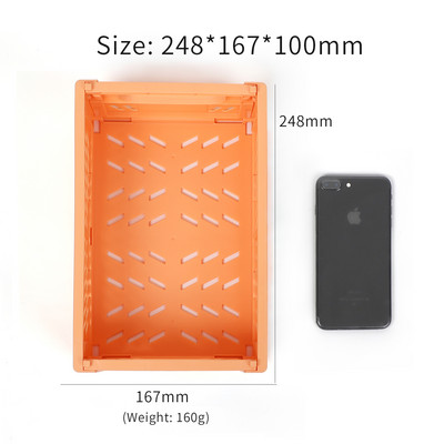 JIANWU suure mahutavusega kokkupandav plastikust hoiukorv lauaarvuti korraldaja ajakirja lindi mitmesugused hoiukastid kirjatarvete kooli jaoks