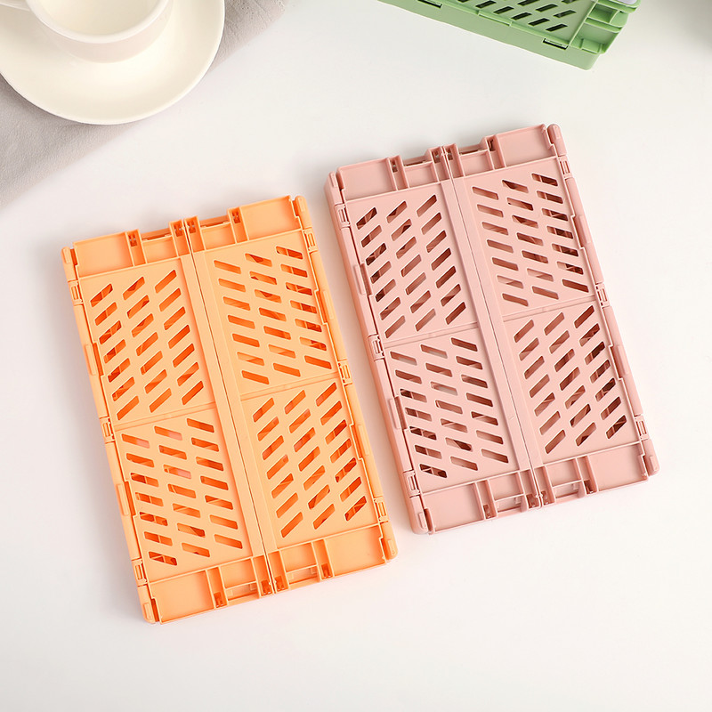 JIANWU suure mahutavusega kokkupandav plastikust hoiukorv lauaarvuti korraldaja ajakirja lindi mitmesugused hoiukastid kirjatarvete kooli jaoks