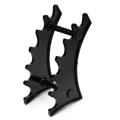 Stalak za četke za šminku sa 6 utora Plastični okomiti stalak za displej za olovke Držač kemijske olovke Držač papira za školski ured kod kuće