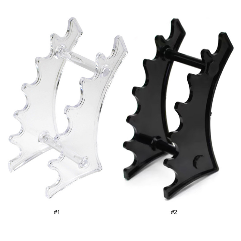 Stalak za četke za šminku sa 6 utora Plastični okomiti stalak za displej za olovke Držač kemijske olovke Držač papira za školski ured kod kuće