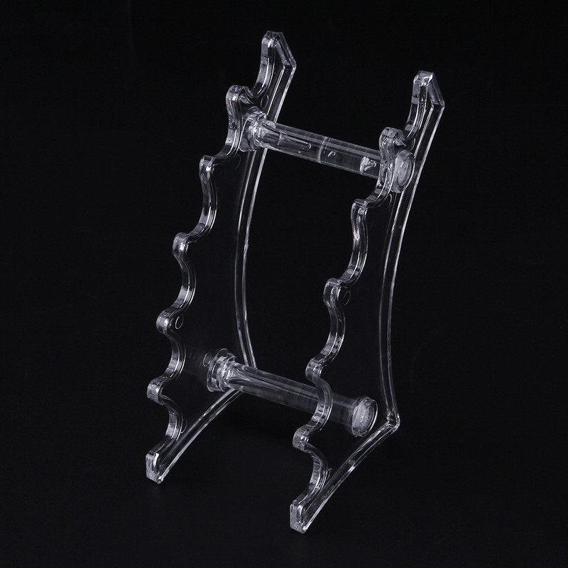 Stalak za četke za šminku sa 6 utora Plastični okomiti stalak za displej za olovke Držač kemijske olovke Držač papira za školski ured kod kuće