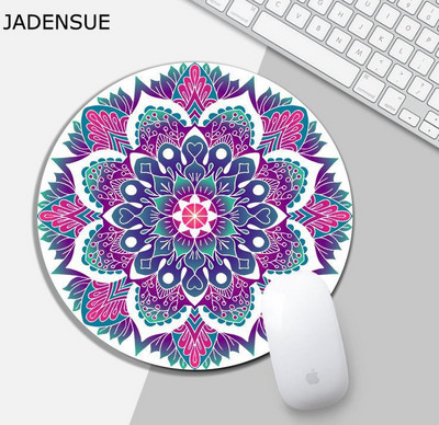 Okrugla mandala Laptop Podloga za miš Podloga za miš Podloga za miš Cvijet Podloga za tipkovnicu računala Podloge za stol Podloga za stol Uredski dodaci