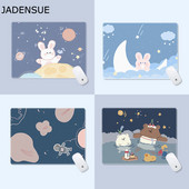 21x18 Kiváló minőségű aranyos egérpad lányok, mint a kis diák íróasztal pad egyedi vastagított irodai laptop billentyűzet pad csuklóvédő