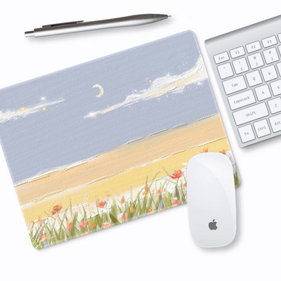 21x18 Kiváló minőségű aranyos egérpad lányok, mint a kis diák íróasztal pad egyedi vastagított irodai laptop billentyűzet pad csuklóvédő