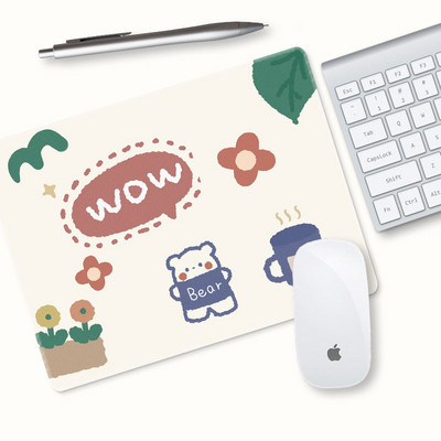 21x18 Kiváló minőségű aranyos egérpad lányok, mint a kis diák íróasztal pad egyedi vastagított irodai laptop billentyűzet pad csuklóvédő