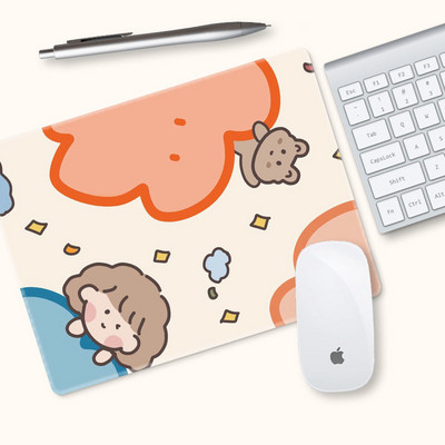 21x18 Kiváló minőségű aranyos egérpad lányok, mint a kis diák íróasztal pad egyedi vastagított irodai laptop billentyűzet pad csuklóvédő