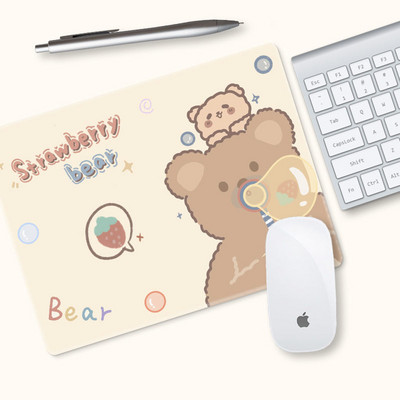 21x18 Kiváló minőségű aranyos egérpad lányok, mint a kis diák íróasztal pad egyedi vastagított irodai laptop billentyűzet pad csuklóvédő