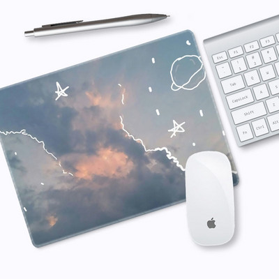 21x18 Kiváló minőségű aranyos egérpad lányok, mint a kis diák íróasztal pad egyedi vastagított irodai laptop billentyűzet pad csuklóvédő