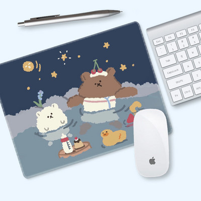 21x18 Kiváló minőségű aranyos egérpad lányok, mint a kis diák íróasztal pad egyedi vastagított irodai laptop billentyűzet pad csuklóvédő