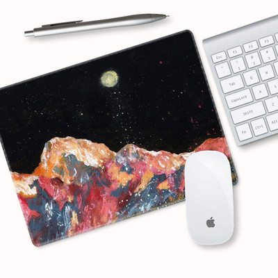 21x18 Kiváló minőségű aranyos egérpad lányok, mint a kis diák íróasztal pad egyedi vastagított irodai laptop billentyűzet pad csuklóvédő