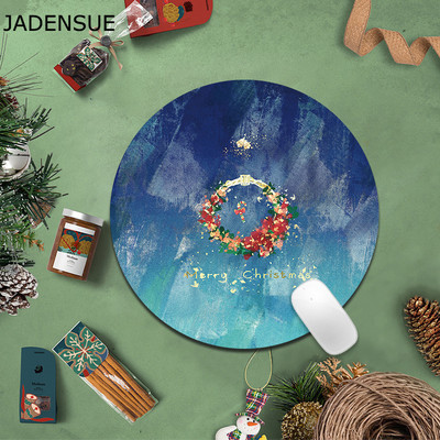Božićna uredska podloga za tipkovnicu računala Slatka crtana podloga za stolnu podlogu za miša Okrugla svježa podloga za stol Debela podloga za miš Podloga za miš za prijenosno računalo Poklon