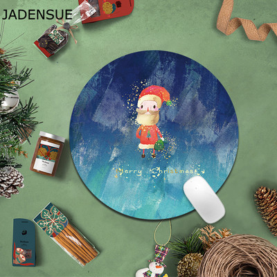 Božićna uredska podloga za tipkovnicu računala Slatka crtana podloga za stolnu podlogu za miša Okrugla svježa podloga za stol Debela podloga za miš Podloga za miš za prijenosno računalo Poklon