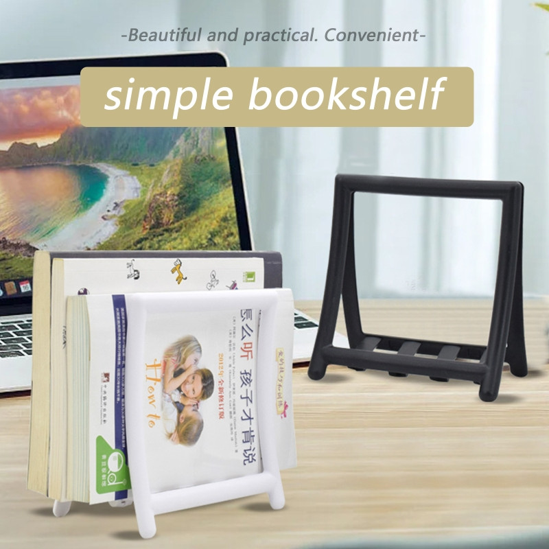 Suport pentru organizator de cărți decorativ pentru suport pentru cărți 6x3,6x6,57 inch Perfect pentru birou, organizator de birou Suport de depozitare pentru cărți pentru reviste