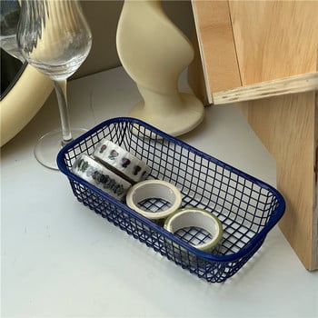 SKYSONIC Metal Storage Basket Desktop Sundries Organizer Φωτοκάρτες, χαρτικά, Μακιγιάζ Sorting Holder Office Home Προμηθευτές