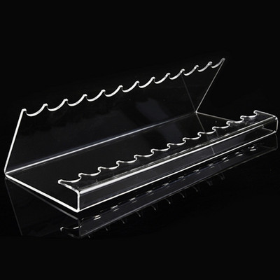 Akrilni prozirni držač za olovke Stalak za prikaz Višenamjenski stalak za prikaz za olovke 6/12 utora Stalak za olovke za obrve Stalak za četke za šminku