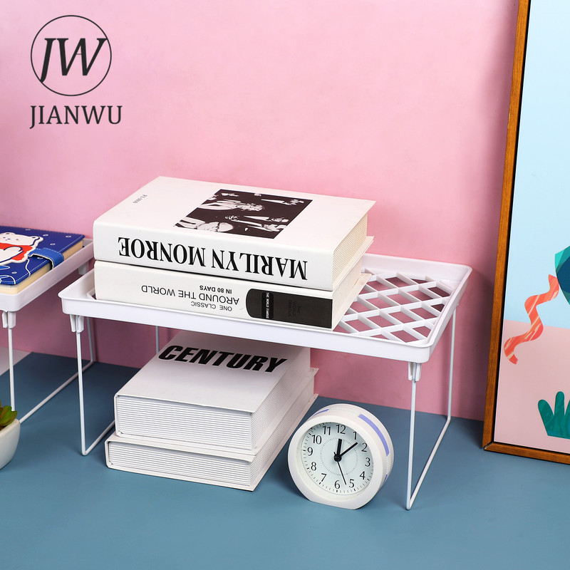 JIANWU Jednostavan držač tiskanice s više specifikacija Stolni organizator knjiga Kućni ured Višeslojna polica Školski pribor Pribor