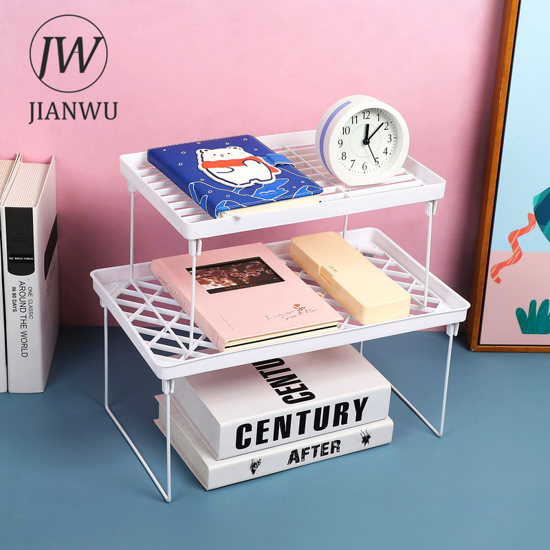 JIANWU Jednostavan držač tiskanice s više specifikacija Stolni organizator knjiga Kućni ured Višeslojna polica Školski pribor Pribor
