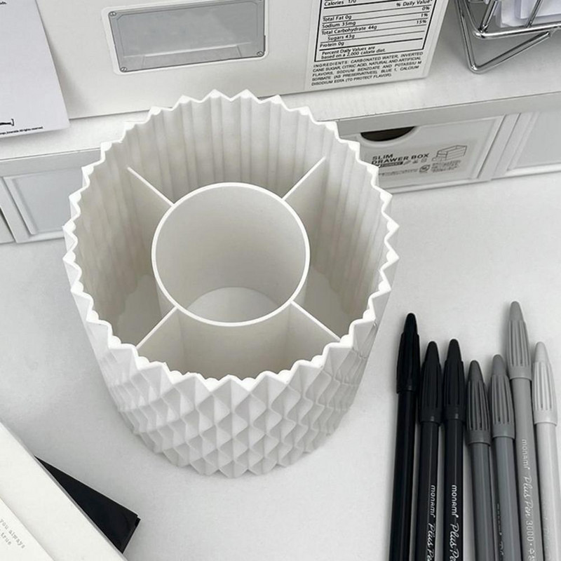 Pliiatsihoidik, 4 värvi pliiatsikonteiner, vaba ruumi säästmine, praktiline kosmeetiline pliiatsialuse hoidik kirjatarvete konteiner