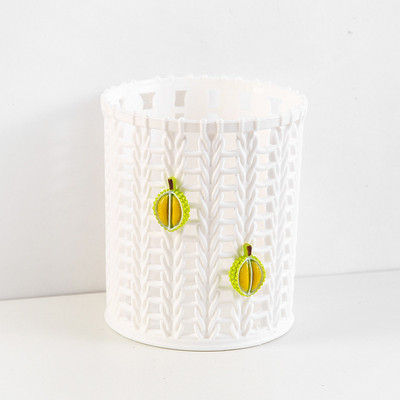 Kreativni imitirajući držač za olovke od ratana Slatka pernica Kutija Organizator Stolni organizator Skladištenje kista za šminku Uredski školski pribor