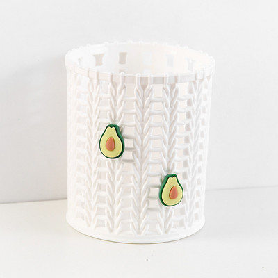 Kreativni imitirajući držač za olovke od ratana Slatka pernica Kutija Organizator Stolni organizator Skladištenje kista za šminku Uredski školski pribor