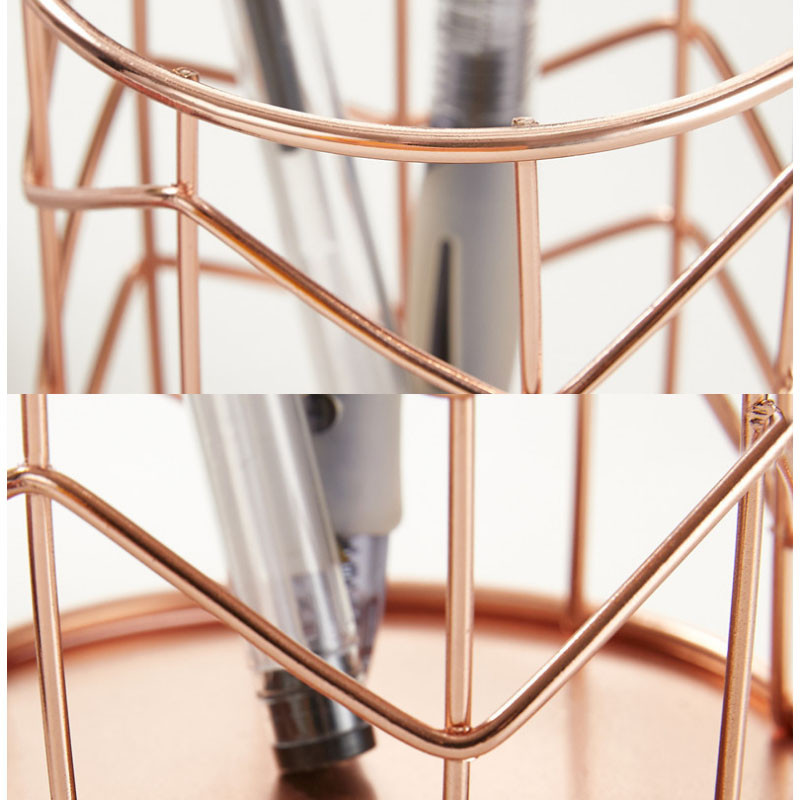 Kozmetikai smink ecsetek tárolódoboz hengeres tok tároló rúzs ecset tolltartó rendszerező kovácsoltvas tolltartó