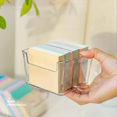 Διαφανές συρτάρι Organizer Kpop Photocard Stickers Storage Box Case Collection Memo Box for Desktop School Office Stationery