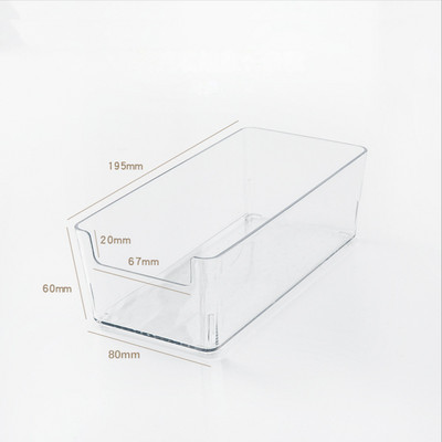 Prozirna ladica Organizator Kpop Photocard Naljepnice Kutija za pohranu Kutija Kolekcija Memo Box za stolno računalo Školski uredski pribor