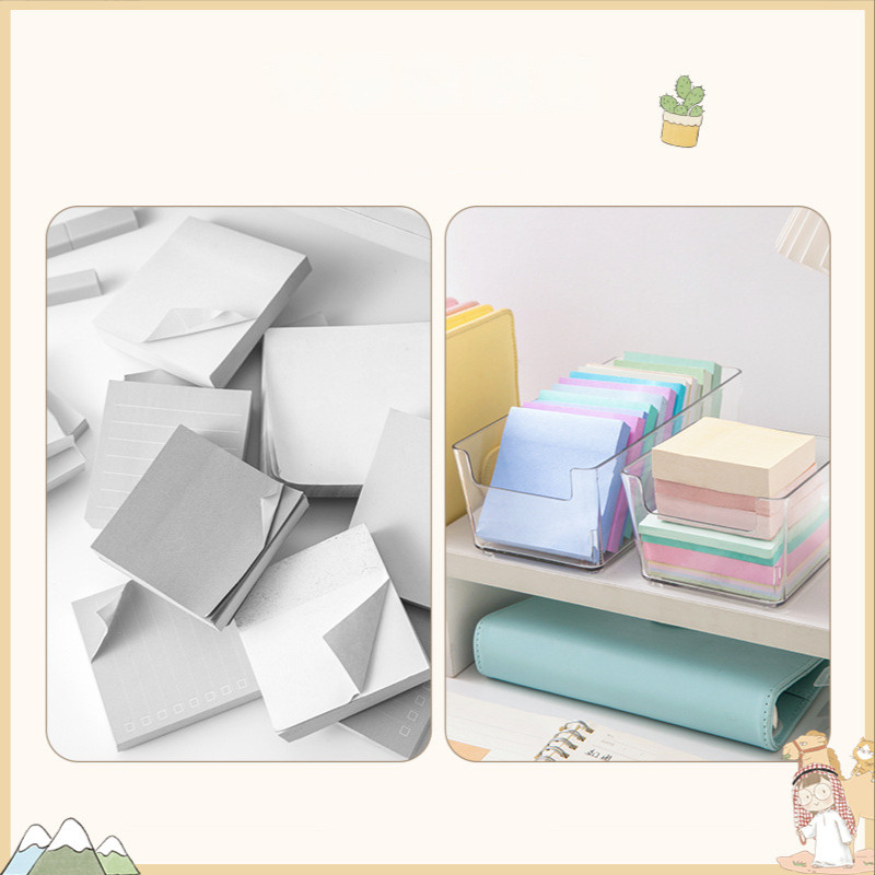 Prozirna ladica Organizator Kpop Photocard Naljepnice Kutija za pohranu Kutija Kolekcija Memo Box za stolno računalo Školski uredski pribor