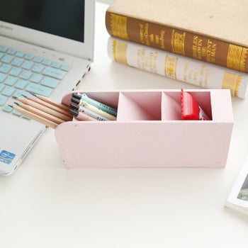 Έγχρωμο Creative Πολυλειτουργικό 4 Grid Desktop Organizer Θήκη για στυλό Αποθήκευση Μακιγιάζ Σχολικό Αξεσουάρ γραφείου Χαρτικά