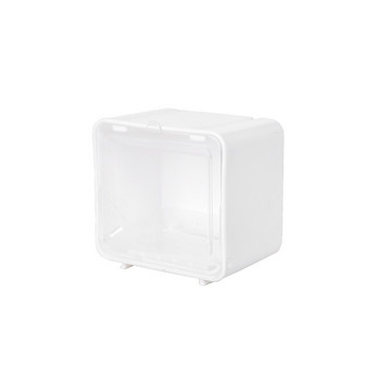 MINKYS New Arrival 1PC White Storage Box For Tapes Clips Desktop Organizer Kawaii School Stationery Accessories