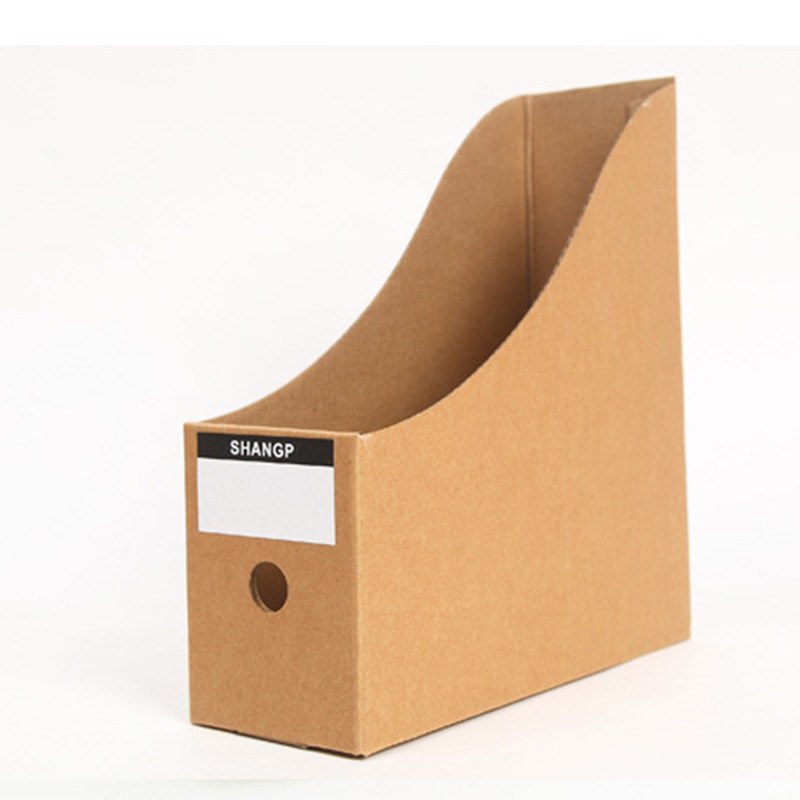 Držač datoteka za časopise Organizator Kutija, ladica Kraft papir Držač datoteka Uredski materijal Organizator za pohranu stola Kutija za dokumente