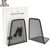 2 komada crnog metalnog mrežastog stolnog organizatora Stolni uredski pribor Kućni držač knjiga Držači za knjige