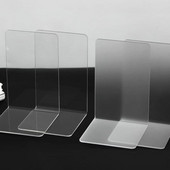 Prozirni akrilni stalak za knjige u obliku slova L Jednostavni držač postolja za ploču s porukama Organizator Stolni organizator Pribor za pisanje