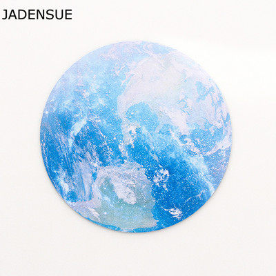 Prekrasna podloga za računalni miš, guma za zadebljanje Crtani okrugli plodovi Planeti Deskpad 22CM za uredsko računalo Računalni stolni podmetači