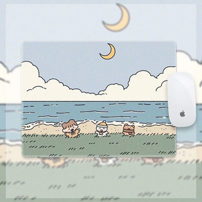 Mergaitės pelės kilimėlis mielas animacinis filmas studento stalo kilimėlis mergaitės riešo apsauga pagal užsakymą kompiuterio klaviatūros kilimėlis paauglių mergaičių miegamasis