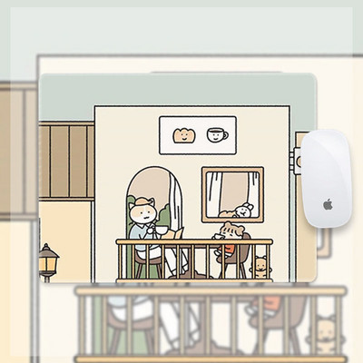 Mergaitės pelės kilimėlis mielas animacinis filmas studento stalo kilimėlis mergaitės riešo apsauga pagal užsakymą kompiuterio klaviatūros kilimėlis paauglių mergaičių miegamasis