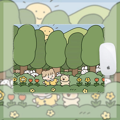 Mergaitės pelės kilimėlis mielas animacinis filmas studento stalo kilimėlis mergaitės riešo apsauga pagal užsakymą kompiuterio klaviatūros kilimėlis paauglių mergaičių miegamasis