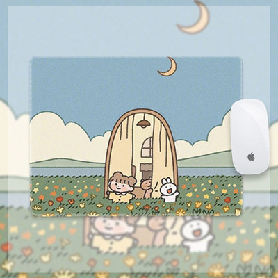 Mergaitės pelės kilimėlis mielas animacinis filmas studento stalo kilimėlis mergaitės riešo apsauga pagal užsakymą kompiuterio klaviatūros kilimėlis paauglių mergaičių miegamasis